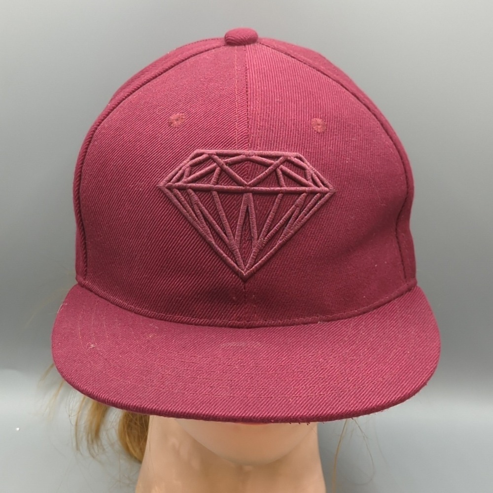 Diamond Supply Co. New Era 9Fifty Snapback Hat Cap "Diamond Life" Burgundy
